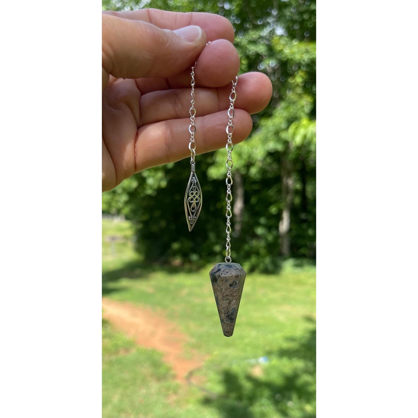 Sterling Silver Chrysocolla Pendulum
