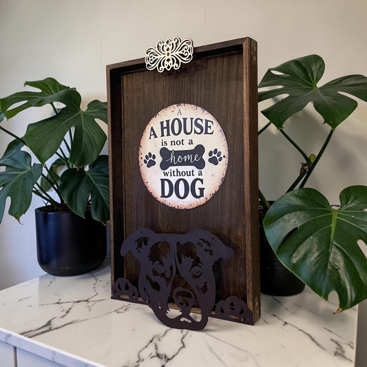 Dog Lover Wall Art, Pit Bull Decor, A House Is Not a Home Without a Dog Sign