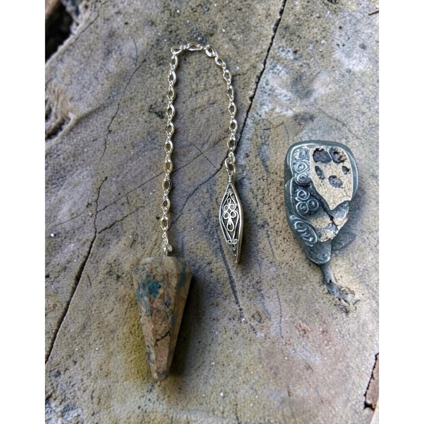 Sterling Silver Chrysocolla Pendulum