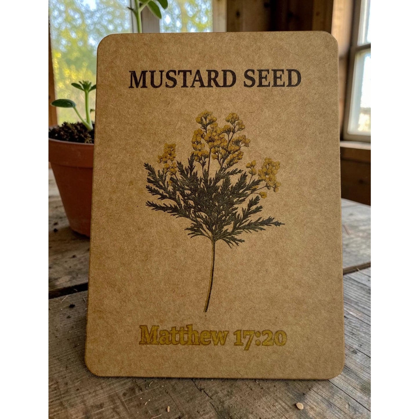 Mustard Seed Faith Necklace – Matthew 17:20 Inspirational Pendant – Christian Gift for Women – Faith Jewelry – Handmade Mustard Seed Locket