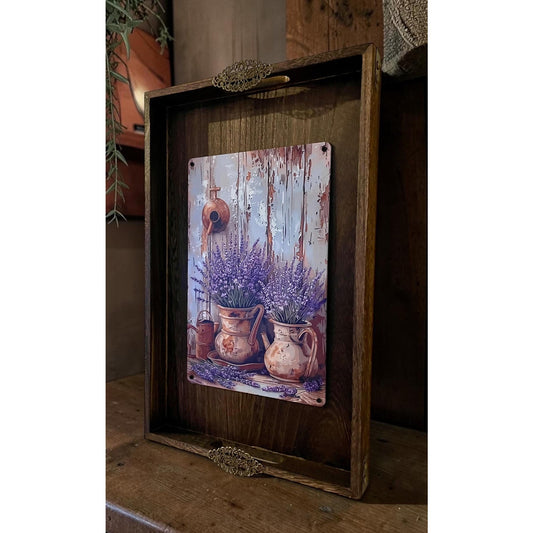 Rustic Lavender Wall Art | Farmhouse Wall Decor | Cottagecore Hanging Sign | French Country Home Accent | Handcrafted Ready-to-Hang
