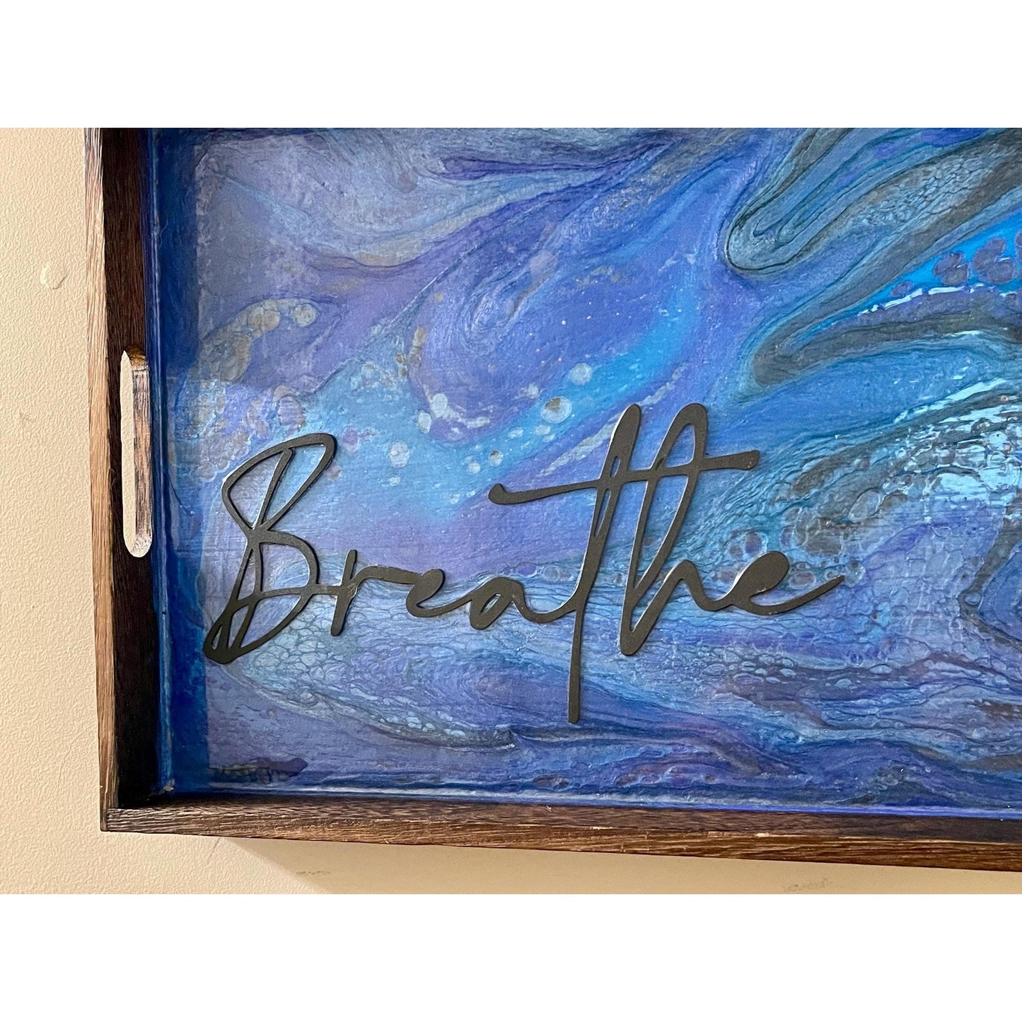 Dragonfly Art Wall Hanging | Blue Abstract Art |