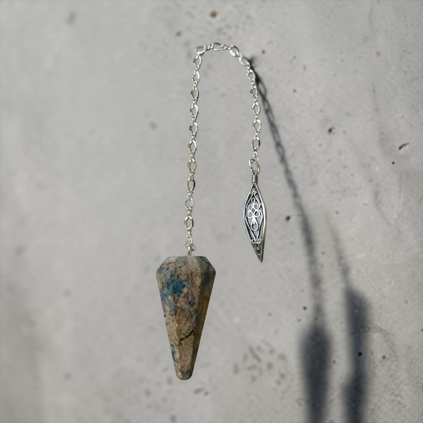 Sterling Silver Chrysocolla Pendulum