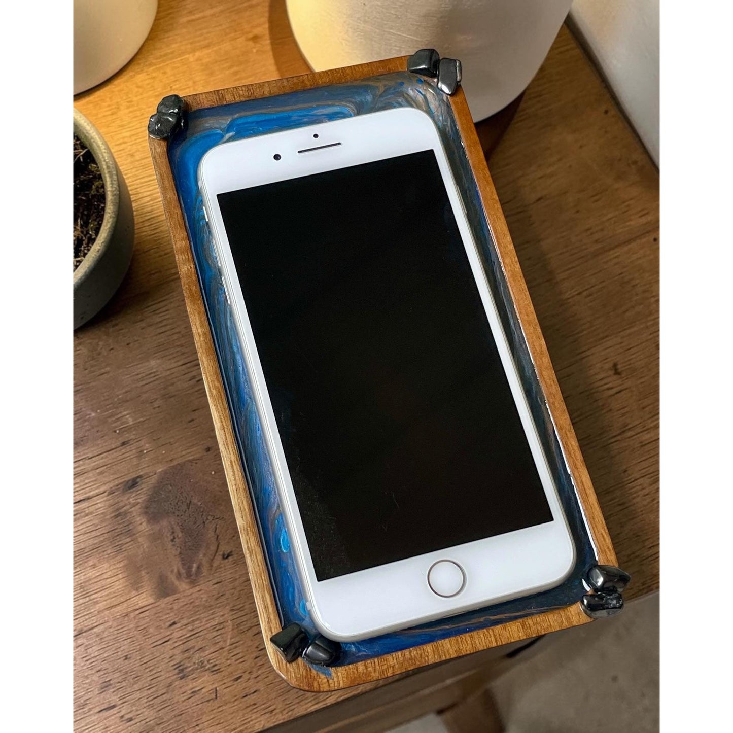 EMF Shield Neutralizer Cell Phone Holder with Petrovsky AA Shungite 7.5" x 4"