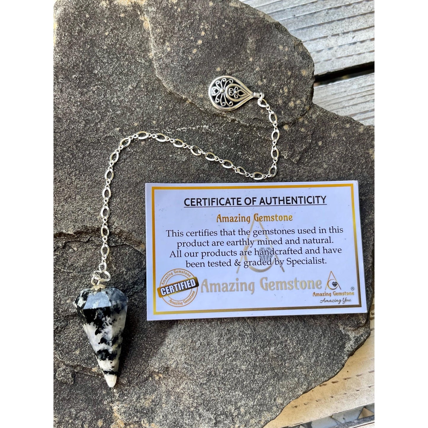 Sterling Silver Moonstone Pendulum